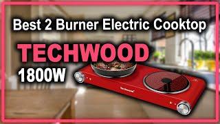 Techwood 1800W Electric Hot Plate - Best Electric Double Burner