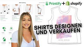 T-Shirts verkaufen und online Geld verdienen mit Printify (Dropshipping, Print on Demand)