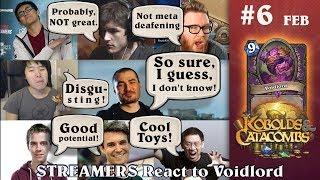 Hearthstone Streamers React to Voidlord. Card Review. (Kripparian, Disguised Toast, Trump...)