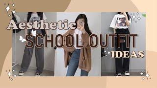 AESTHETIC OUTFITS WHITE BACK TO SCHOOL