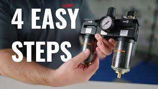 How to service a filter, regulator and lubricator