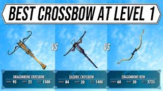 Skyrim Best Weapons - How to get Daedric crossbow at Level 1!