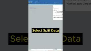 How to split company data In Tally Prime #shortvideo #tranding #tally