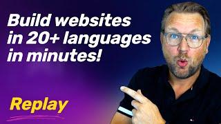 Sightbuilder Replay - Build websites in 20+ languages in minutes!