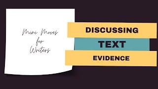 Easily Discuss Text Evidence with this Simple Structure Trick