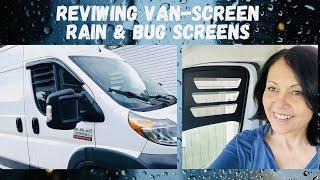 Van rain & bug screens