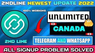 2ndline app not working all problem solution 2022| 2ndline Canada area code problem fixed