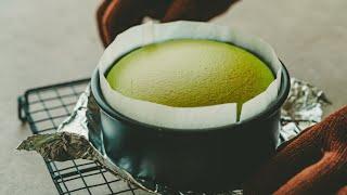 Matcha Cloud Soufflé Cheesecake | Ultra-Rich Matcha Flavor Detailed Recipe