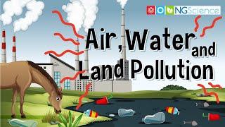 Air, Water and Land Pollution