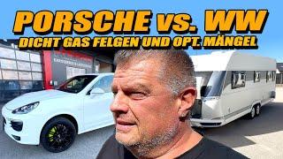 Update Porsche Cayenne S E-Hybrid und mit dem Hobby 660 WFC zur Dichtheitsprüfung