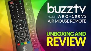 Buzztv ARQ-100 V2 Air Mouse Remote Unboxing And Review