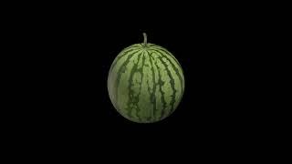[6,5 Hours] Watermelon in 3d in 4k - Why not??? - No Sound