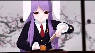 【東方MMD】Reisen Udongein Inaba eats a Carrot (ASMR)