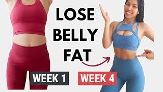 LOSE BELLY FAT in 30 days, full body weight loss, 40 min standing workout, no jumping