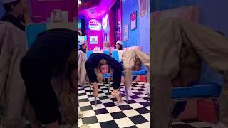 I DON’T THINK KAREN’S DINER LIKED OUR CONTORTION SHOW! #shorts #contortion #flexibility