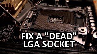 LGA 2011 Socket Pin Repair Vlog - Fix a "Dead" Motherboard