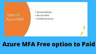 Different Azure MFA options from Free one to Azure P2 MFA options, how to enable and disable them