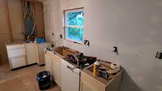 New House Day 17: 1/2 Kitchen walls "done"