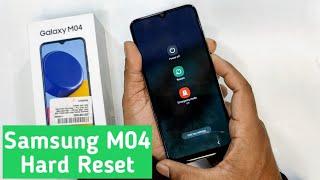 Samsung M04 Hard Reset | Pattern Unlock without PC