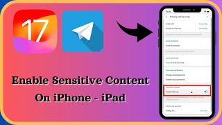 How to Enable Sensitive Content On Telegram | Disable Filtering On Telegram | iPhone - iPad | 2024