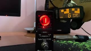 Peterson StroboClip HD vs Sonic Research Turbo Tuner ST-300 mini on bass