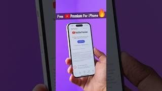 Free YouTube Premium for iPhone  #shorts #iphone #free #youtubepremium