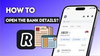 How to open the bank details on Revolut?