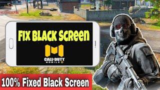 How to Fix Call of Duty Mobile Black Screen in 2021| 100% Fix COD  Mobile Black Screen