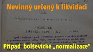 Případ muže, určeného k likvidaci: "Sametové" případy z takzvané normalizace