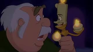 Maurice finds the Enchanted Castle/ Maurice compares Cogsworth and Lumiere to Pooh and his friends