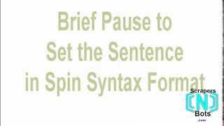 Free Nested Spin Syntax spintax Checker Spinner Online