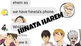 Haikyuu chats: NISHINOYA STOLE HINATA'S PHONE?  (HINATA HAREM)