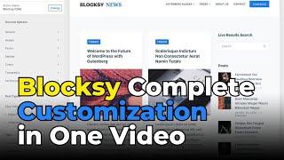 blocksy theme customization in WordPress website || Blocksy Theme Customization Tutorial in 2023