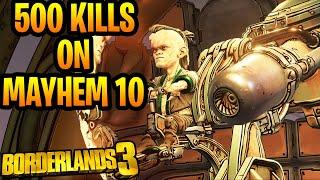 Quartermaster - 500 Kills on Mayhem 10! Bounty of Blood Drop Rates (Borderlands 3 DLC)