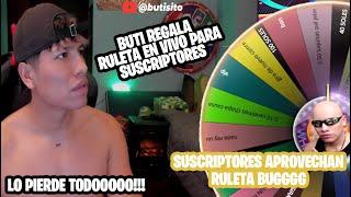 BUTI SHOW - EP1 BUTI CREA SU RULETA PARA SUSCRIPTORES Y LO PIERDE TODO