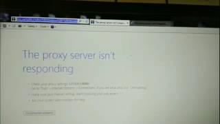 Easy way to solve Proxy server isnt responding error windows7