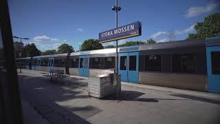 Sweden, Stockholm, subway ride from Fridhemsplan to Brommaplan