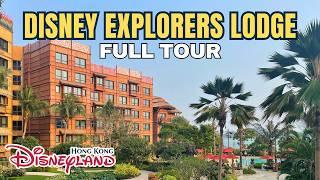 DISNEY EXPLORERS LODGE at HONG KONG DISNEYLAND - FULL WALK THROUGH TOUR