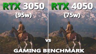 Laptop RTX 4050 (75W) vs RTX 3050 (95w) Gaming Test | Acer Nitro V vs Asus TUF F15 Gaming Test |