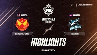 Selangor Red Giants vs CFU Gaming HIGHLIGHTS M6 World Championship | CFU vs SRG ESPORTSTV