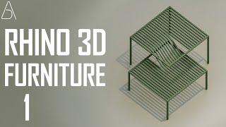 Rhino 8 Furniture Tutorial - 1 - Unal Celik