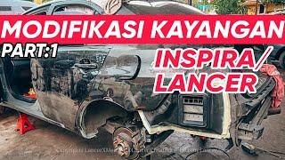 Proton Inspira Mitsubishi Lancer Convert Widebody Evo10 Ori -Part1 Vlog