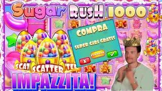 SUGAR RUSH 1000 SCHIATTATA!!!BOTTA CLAMOROSA SLOT ONLINE BIG WIN