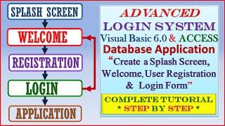 Advanced  Login and Registration System using Visual Basic 6.0 and MS Access-Step by Step Tutorial