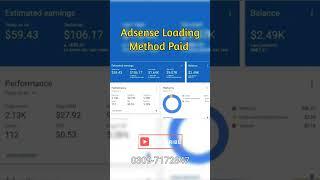 Adsense loading method | Earning Proof