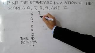 Standard Deviation (Ungrouped Data)