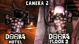 Deaths from All Mobs: Doors Floor 2 VS DOORS HOTEL (Camera 1 Vs Camera 2)