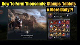 Black Desert Mobile How To Farm Thousands Stamps, Tablets, Pristine Daily?!