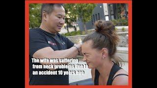 A couple met Chris Leong by the road side while they were on holiday in Europe - Warsaw , Poland
