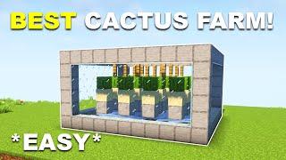 Minecraft How to Build the BEST Cactus Farm Design 1.20.5 Tutorial